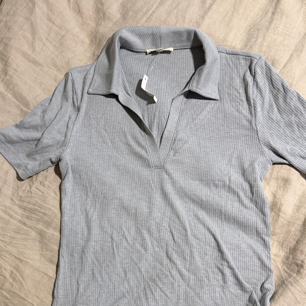 Madewell Draper Ribbed Polo - Picture 3 of 5
